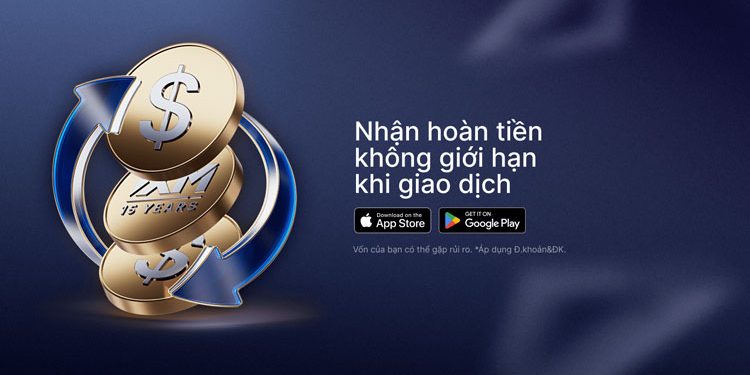 Khuyến mãi sàn XM Cashback không giới hạn từ 15/07 – 15/08/2025