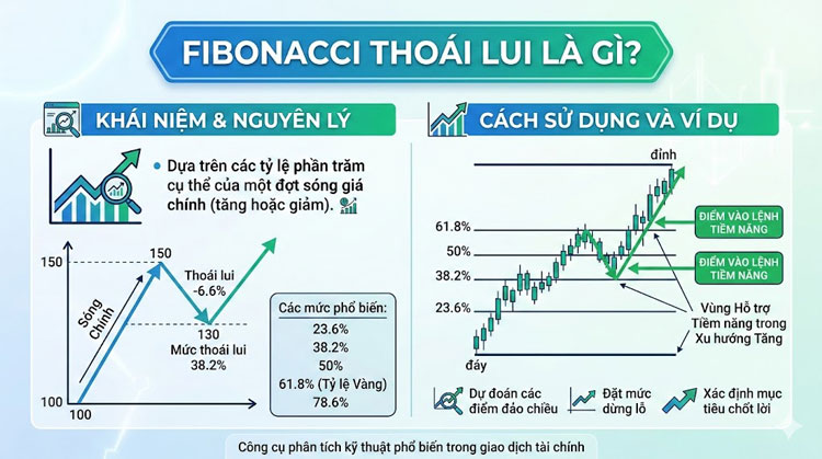 fibonacci thoai lui retracement